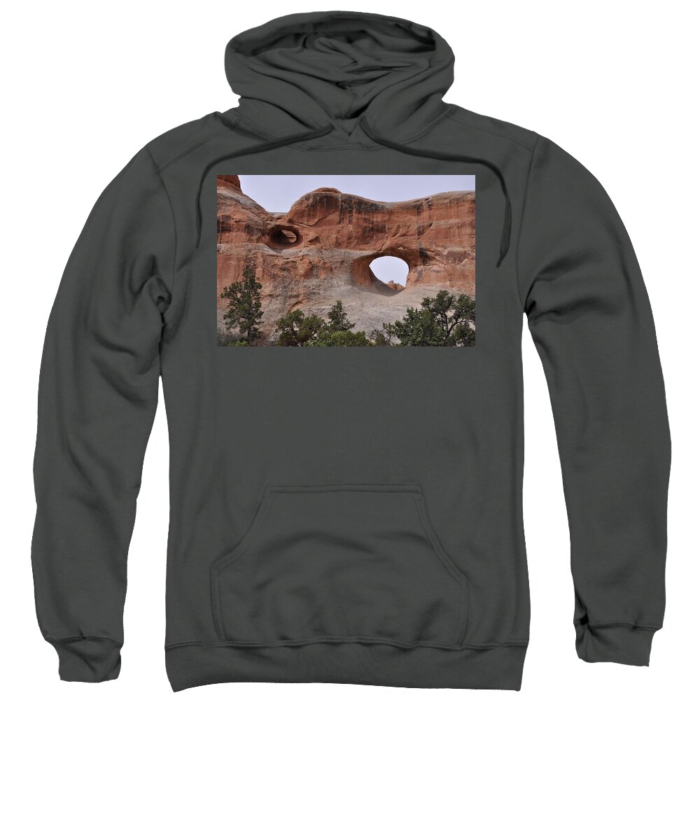 Arches National Park Sweatshirt featuring the photograph Devils Garden by Frank Madia