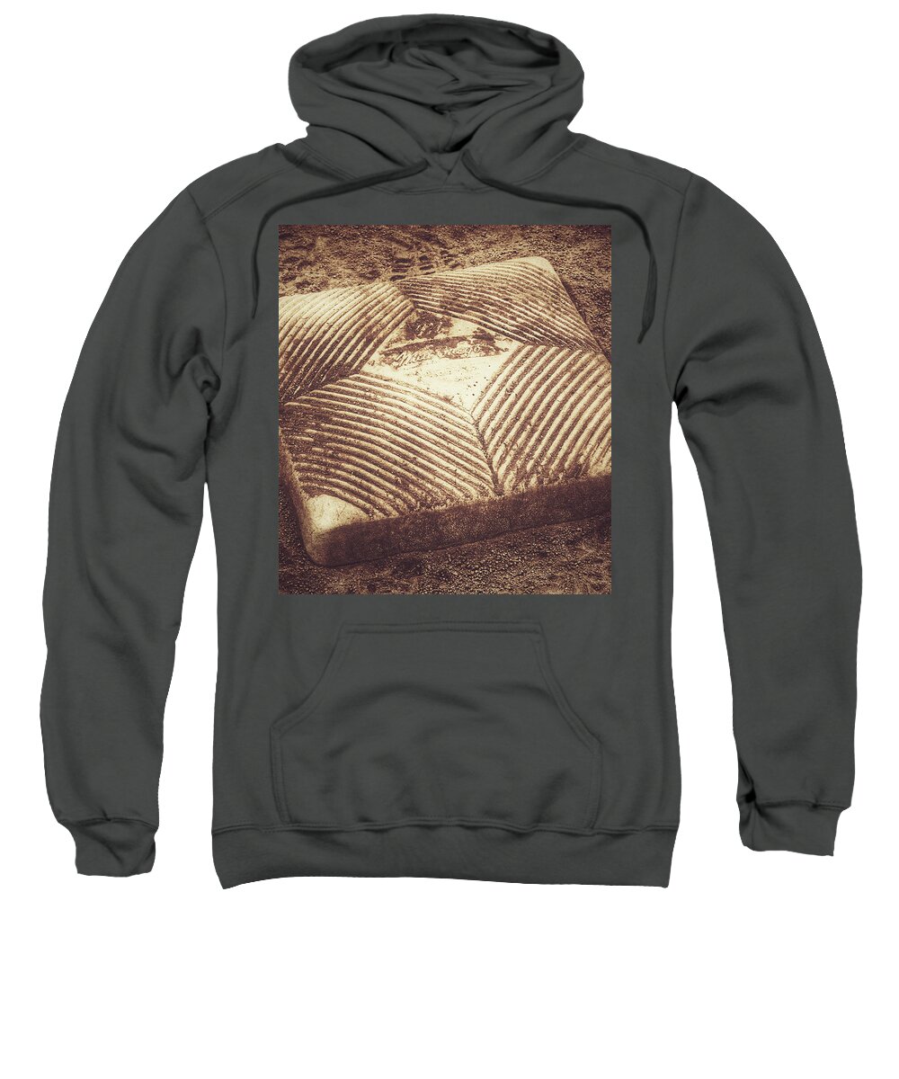 Baseball Sweatshirt featuring the photograph Dirty Base by Leah McPhail