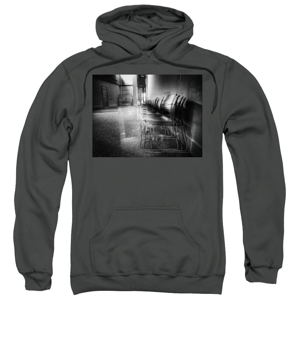 Chairs Sweatshirt featuring the photograph Distant Looks by Mark Ross