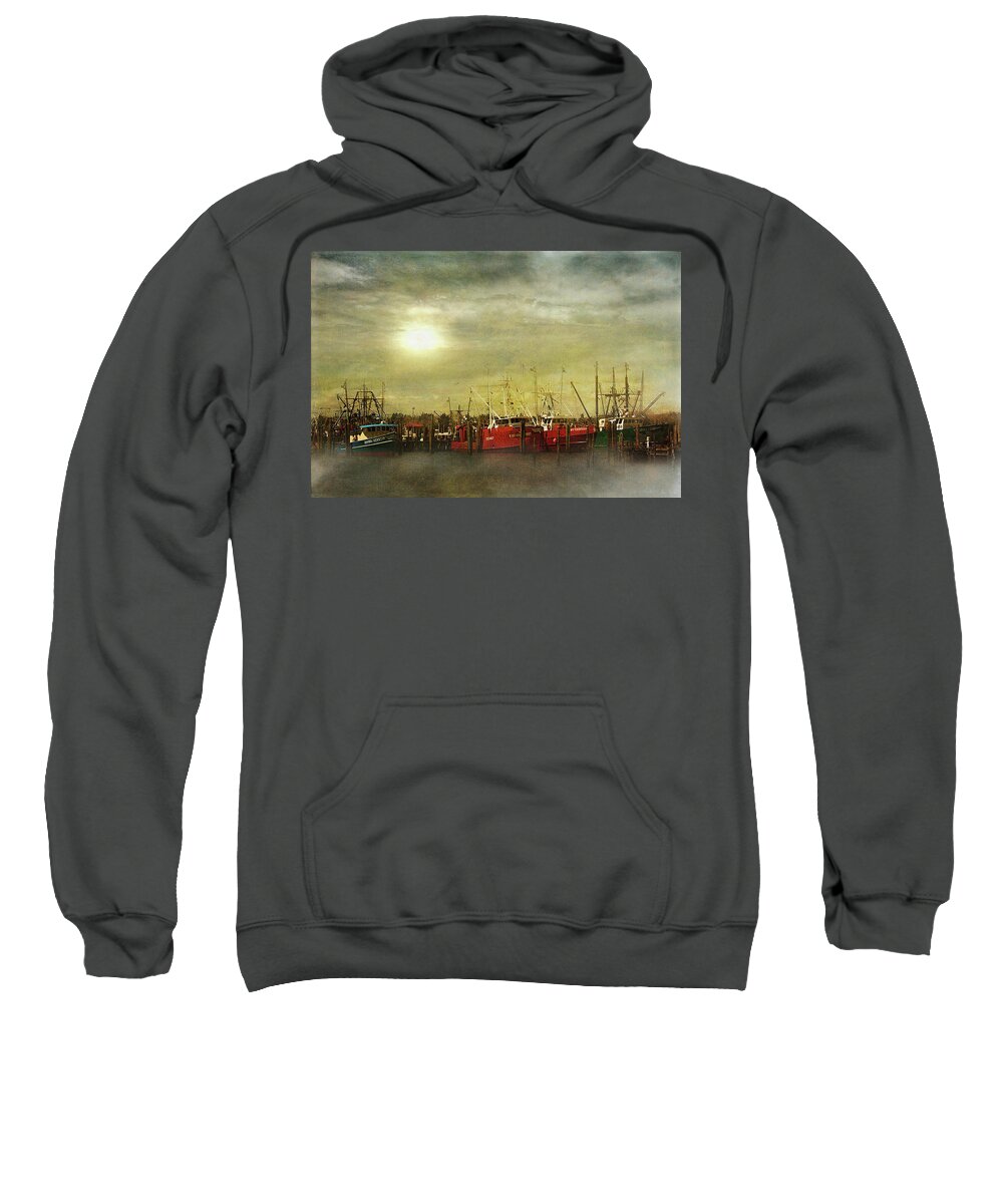 Dock Sweatshirt featuring the photograph Docked by John Rivera