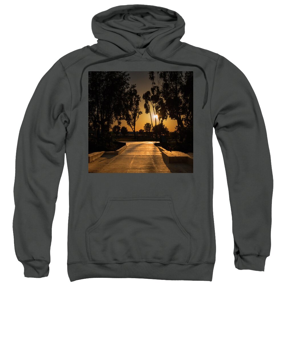 California Sweatshirt featuring the photograph Dominguez Hills Sunset by Ed Clark