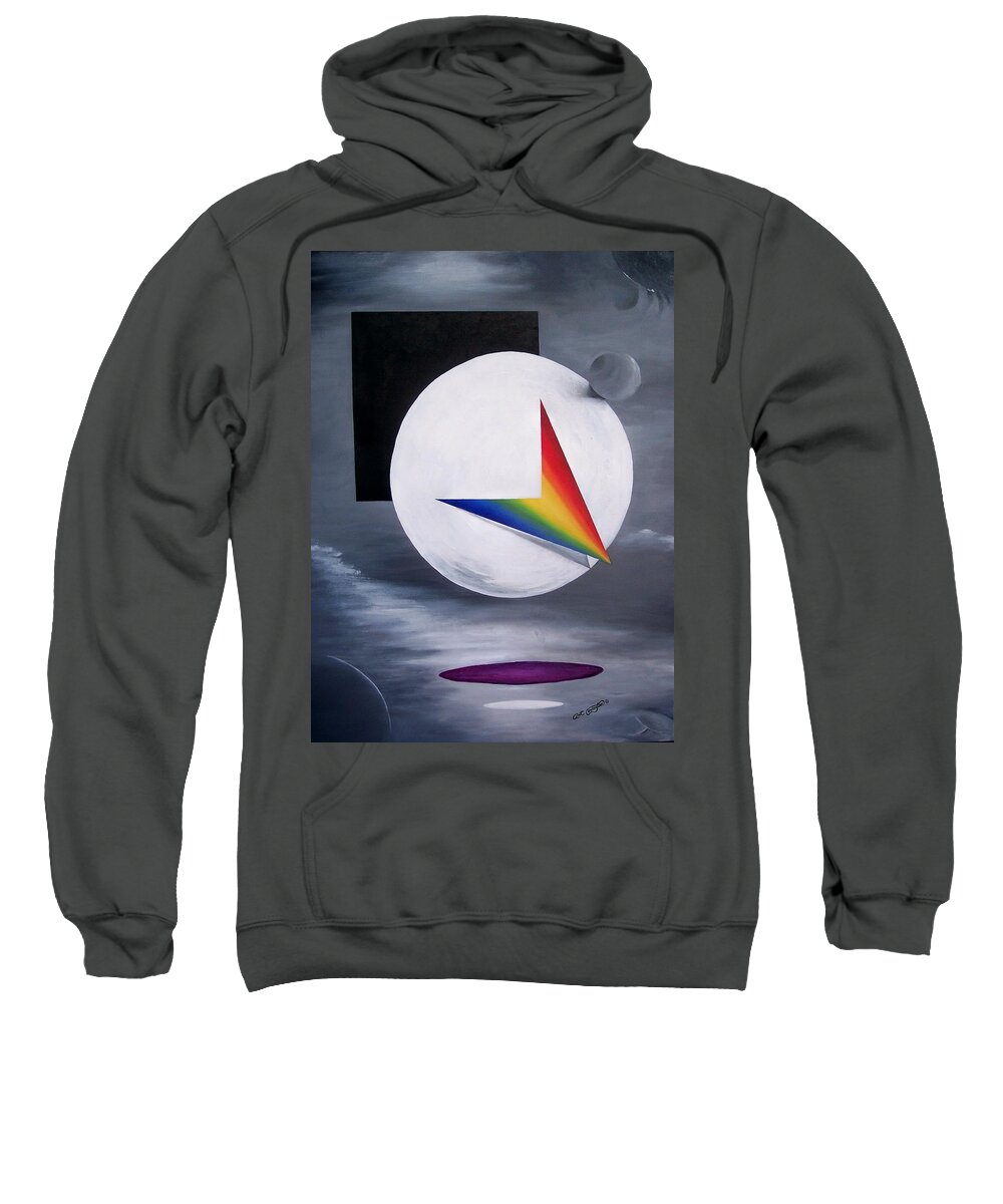  Sweatshirt featuring the painting Dream In Color by Arthur Covington