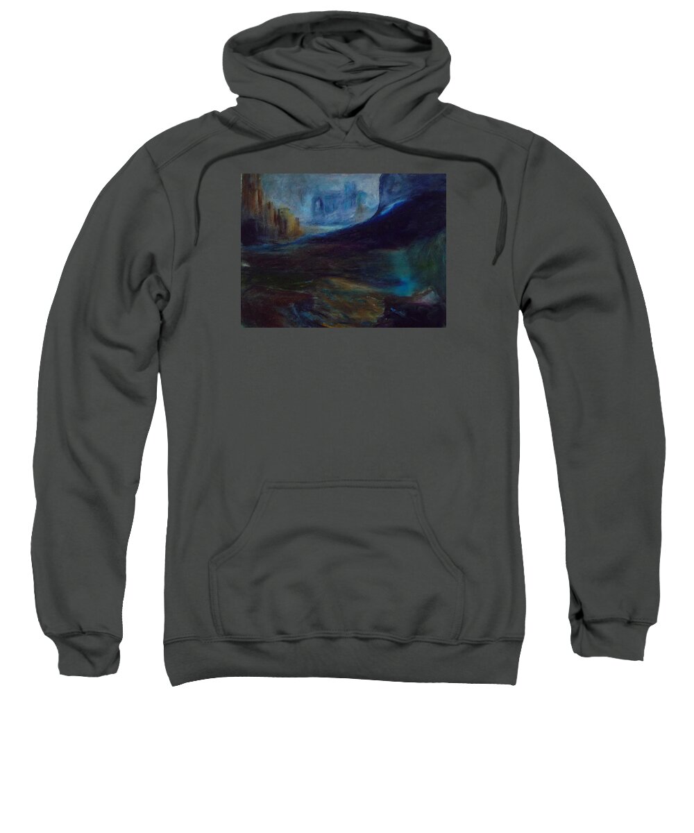 Dream Sweatshirt featuring the painting Dreaming of Things by Susan Esbensen