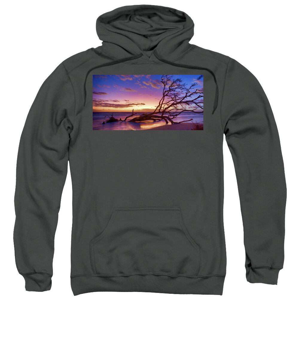 Landscape Sweatshirt featuring the photograph Driftwood Beach 1 by Dillon Kalkhurst