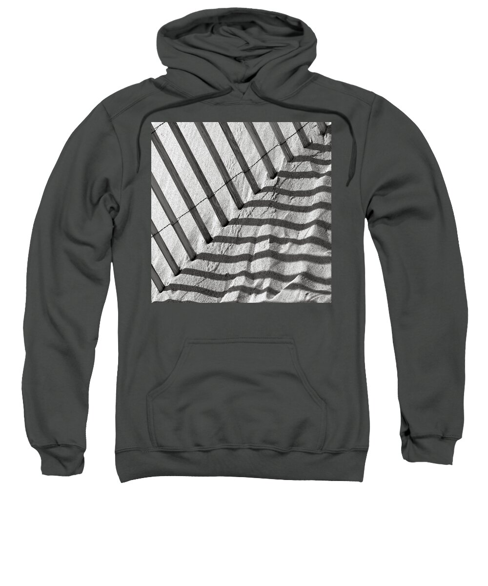 Dune Sweatshirt featuring the photograph Sand Dune Beach Fence by Charles Harden