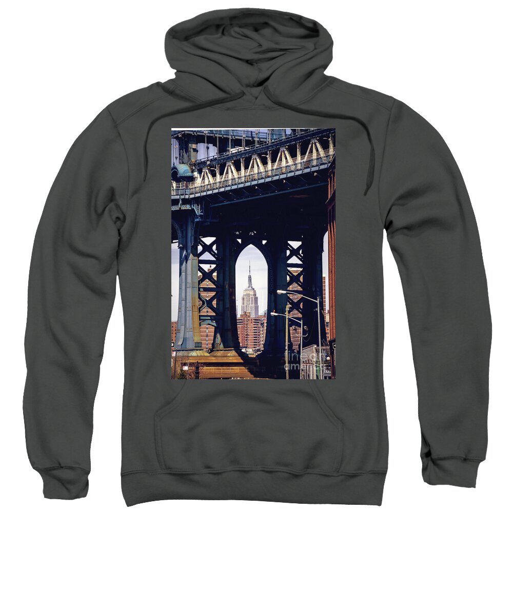 Bridge Sweatshirt featuring the photograph Empire Framed by Joan McCool