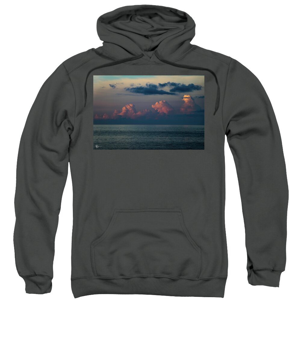 Sunset Sweatshirt featuring the photograph End of Day by Mary Anne Delgado