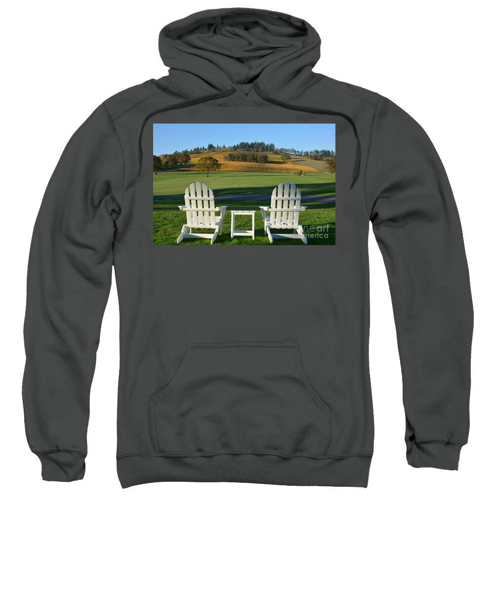 Winery Sweatshirt featuring the photograph Enjoying Oregon Wine Country by Tatyana Searcy