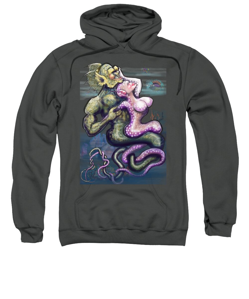 Entwine Sweatshirt featuring the digital art Entwined by Kevin Middleton