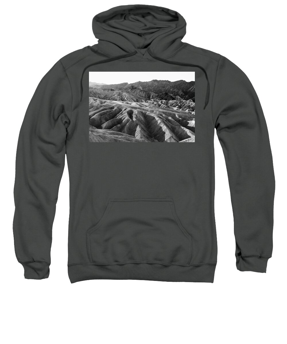 Erosion Sweatshirt featuring the photograph Erosion -- Zabriskie Point in Death Valley National Park, California by Darin Volpe