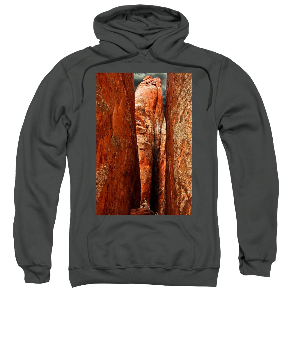 Landscape Sweatshirt featuring the photograph Erotic Rock by Harry Spitz