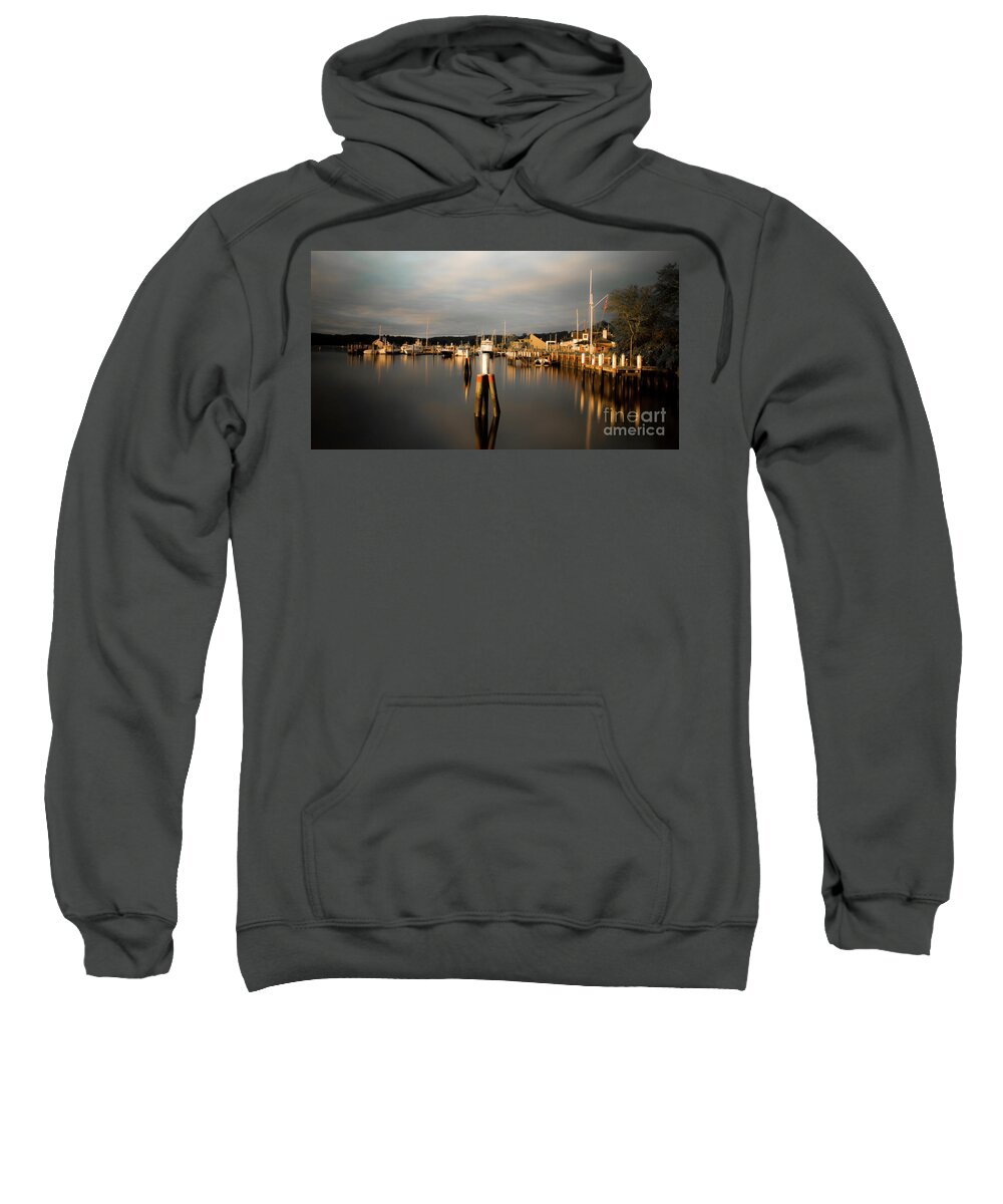 Sunrise Sweatshirt featuring the photograph Essex CT by JCV Freelance Photography LLC