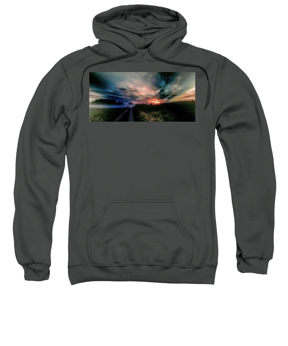 Explosive Sweatshirt featuring the photograph Explosive morning #H0 by Leif Sohlman