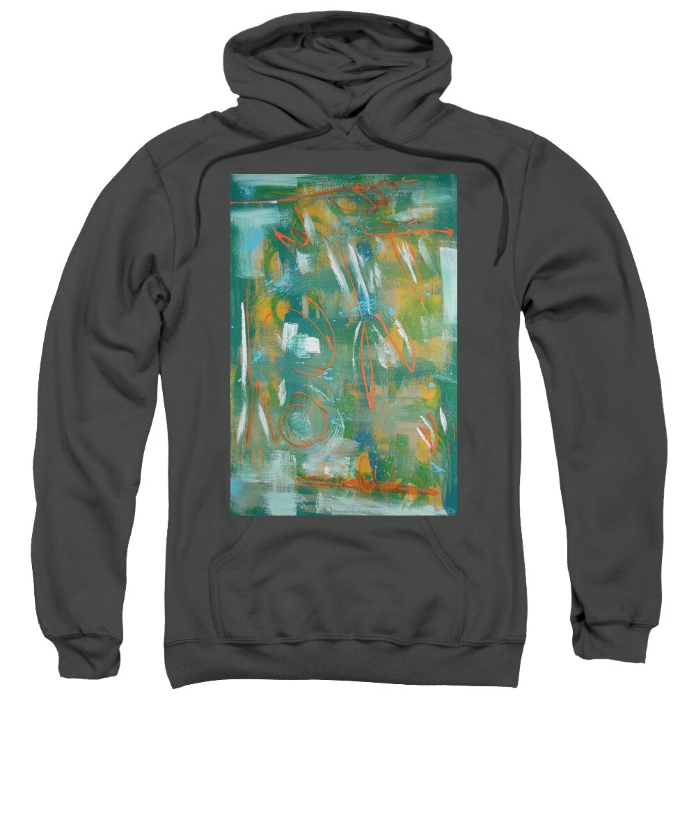 Abstract Sweatshirt featuring the painting Express Yourself by Antonio Moore