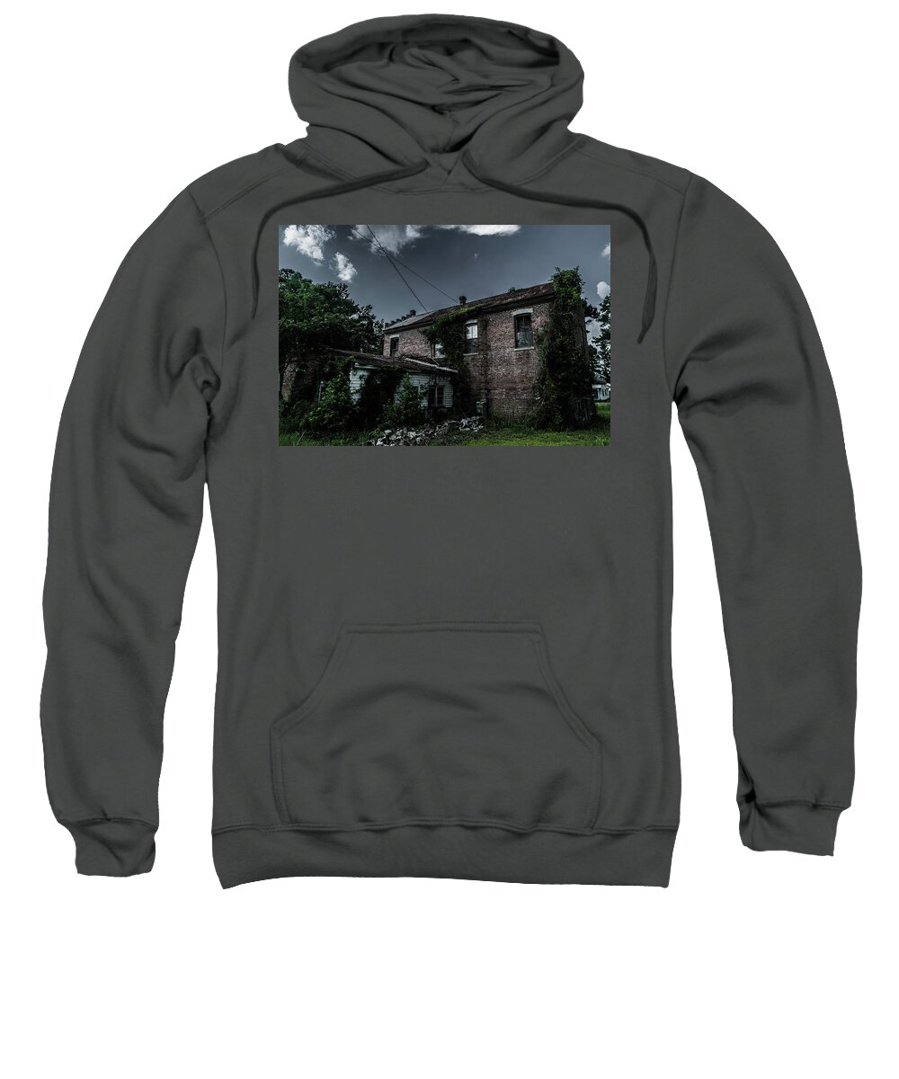 Abandoned Sweatshirt featuring the photograph Factory In Town by Benjamin Dunlap