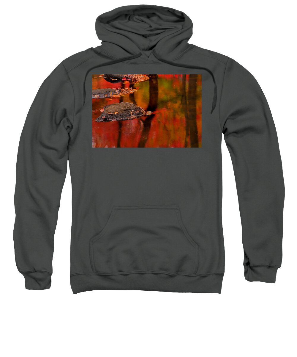 Autumn Sweatshirt featuring the photograph Fall Reflections Along The Rawdon River #2 by Irwin Barrett