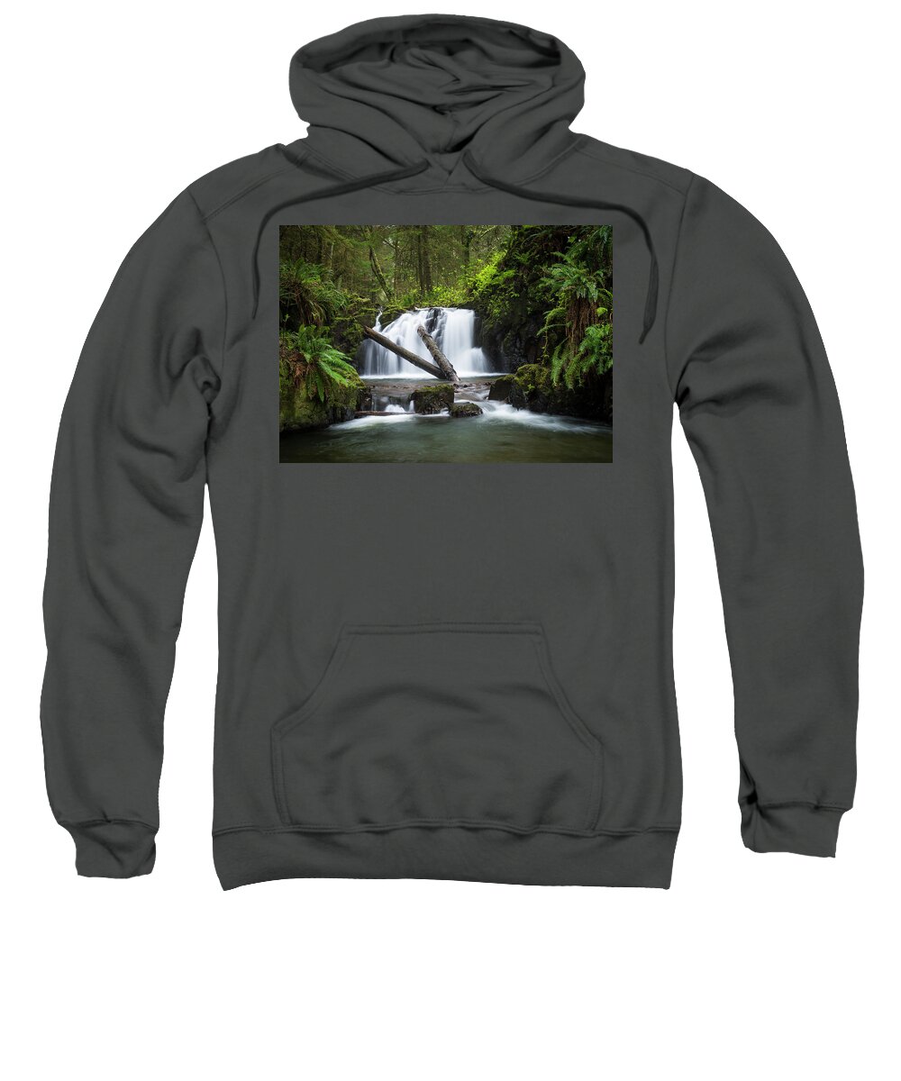 Cannon Beach Sweatshirt featuring the photograph Falls on Canyon Creek by Robert Potts