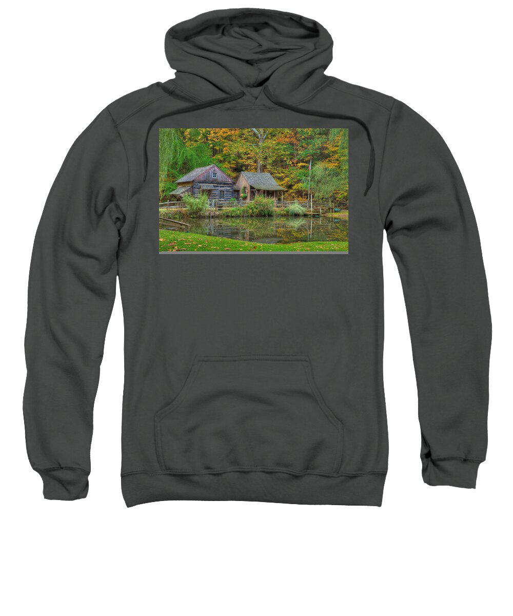 Farm Sweatshirt featuring the photograph Farm in Woods by William Jobes