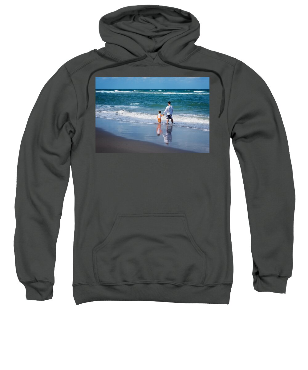Father Sweatshirt featuring the photograph Father and Son by Jody Lane