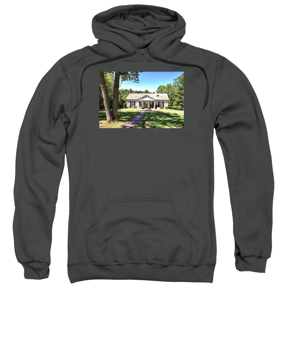 12148 Sweatshirt featuring the photograph FDR's Little White House by Gordon Elwell