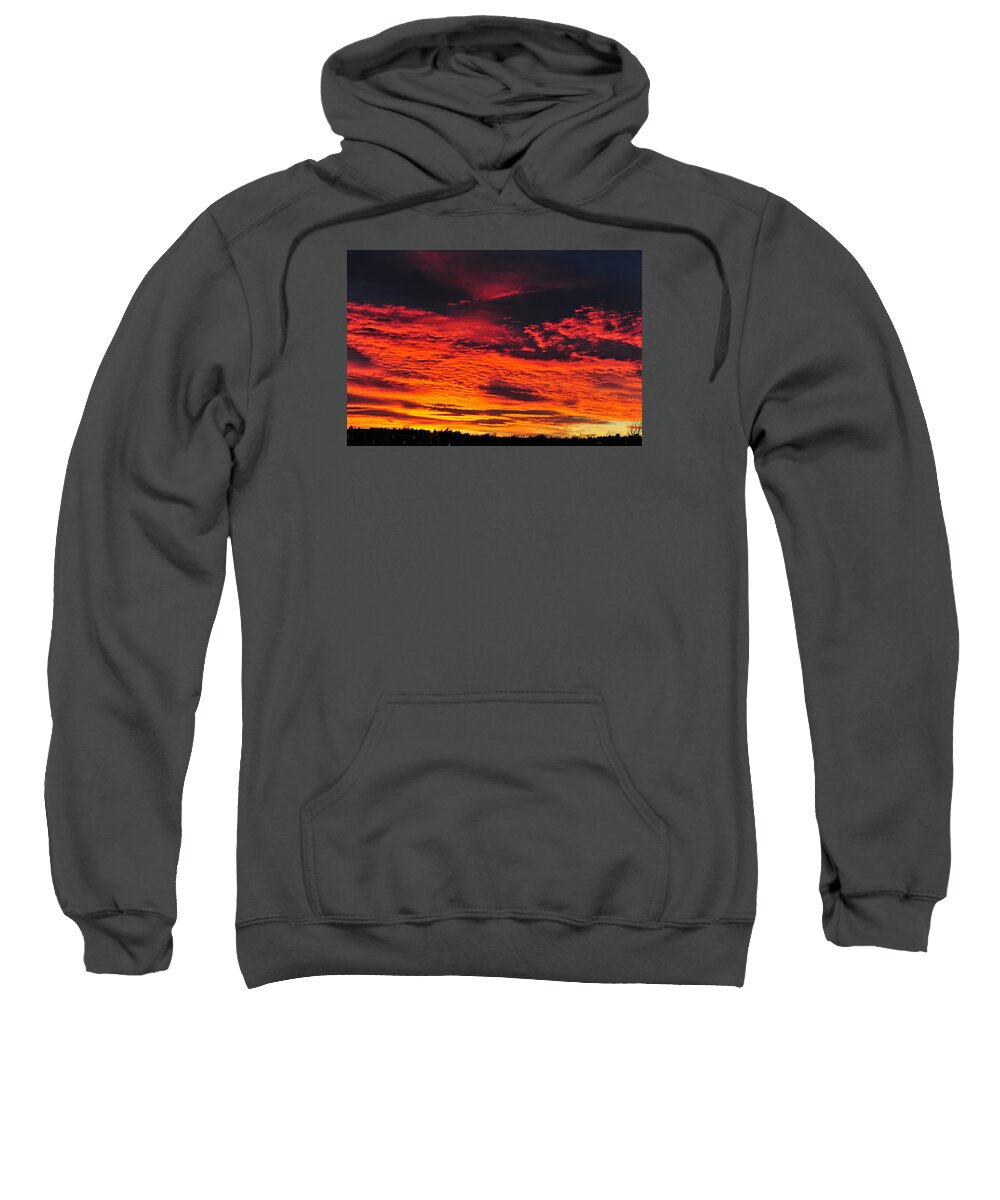 Sky Sweatshirt featuring the photograph Fiery Close of Day by Randi Grace Nilsberg
