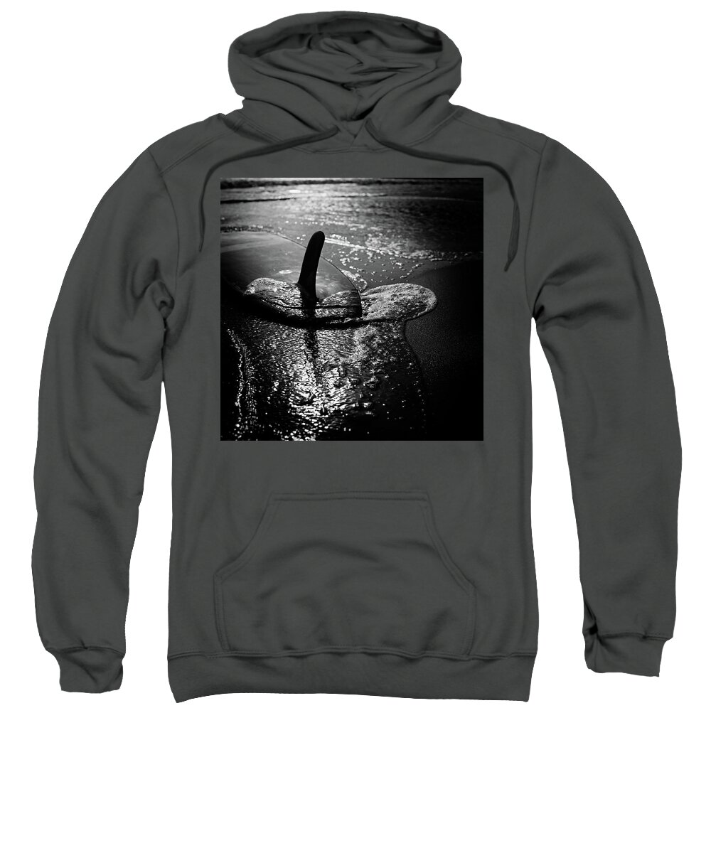 Surfing Sweatshirt featuring the photograph fin by Nik West