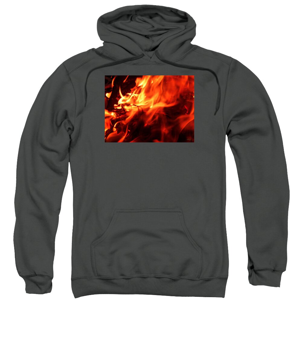 Fire Sweatshirt featuring the photograph Fire Burn by Michael Blaine
