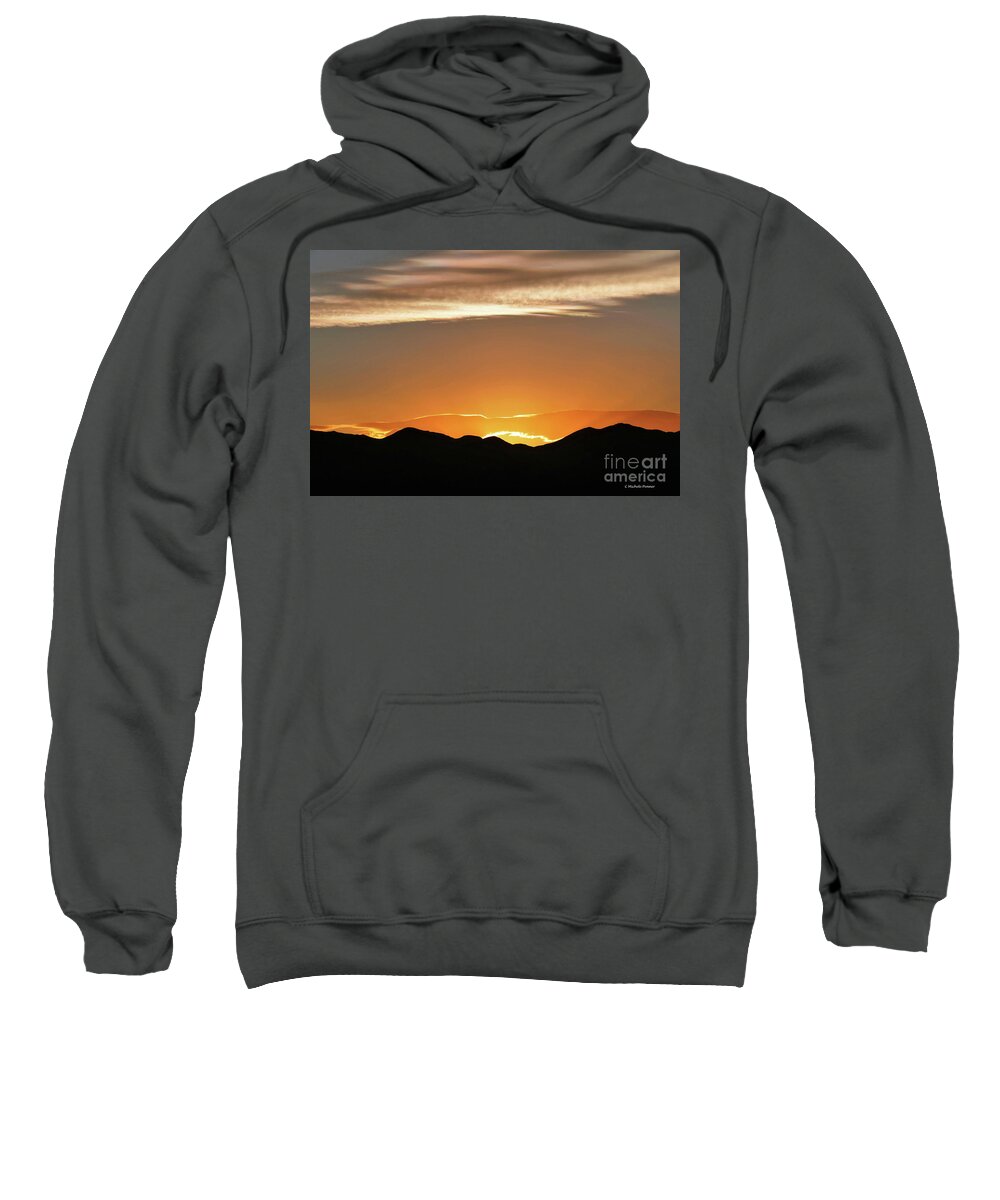 Death Valley Sweatshirt featuring the photograph Fire in the Sky by Michele Penner