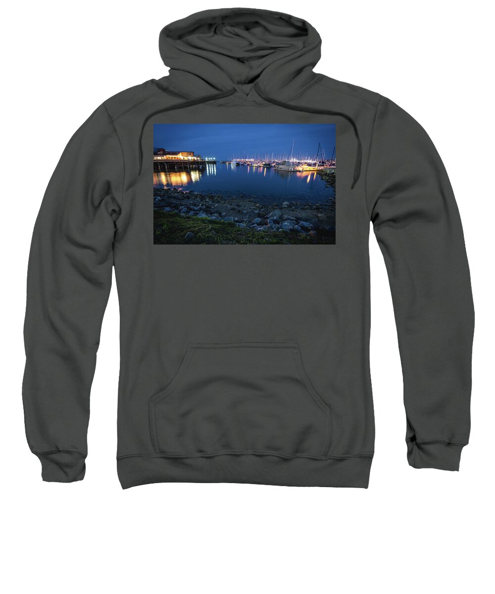 Landscape Sweatshirt featuring the photograph Fisherman's Wharf by Margaret Pitcher