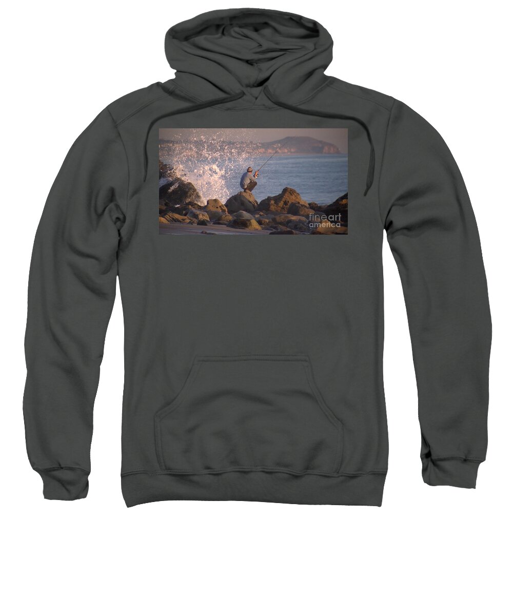 Landscape Sweatshirt featuring the photograph Fishing by Chris Tarpening
