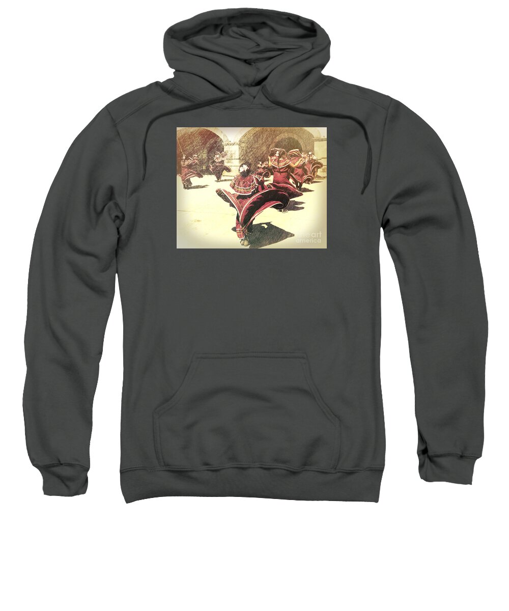 Dancers Sweatshirt featuring the photograph Flaring Skirts by Barry Weiss