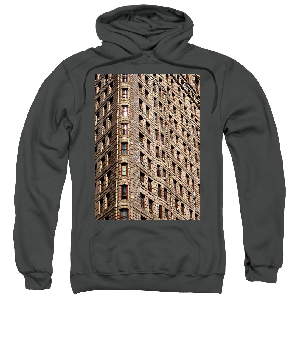 Building Sweatshirt featuring the photograph Flat Iron by Deborah Crew-Johnson