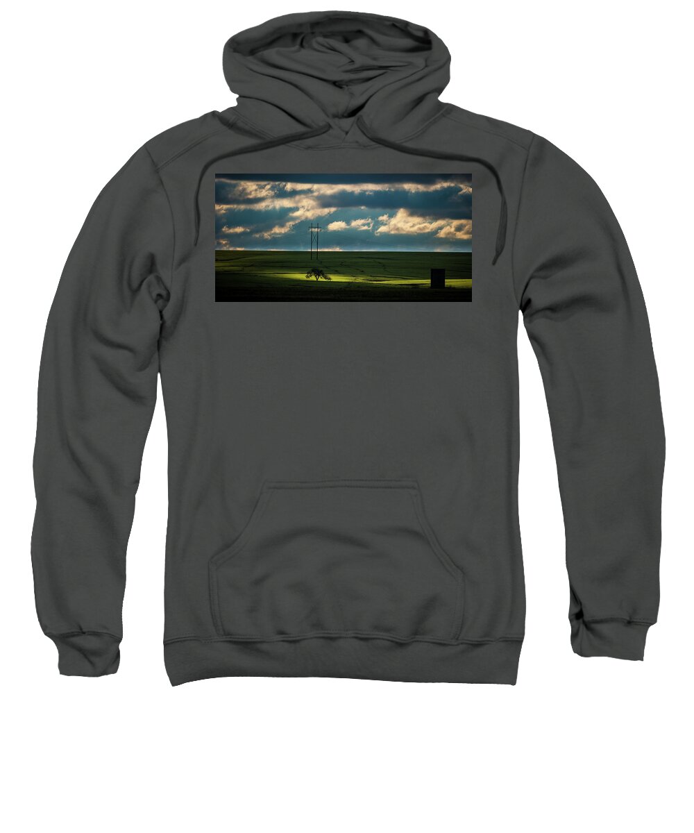 Nature Sweatshirt featuring the photograph Flint Hills Power 2 by Jeff Phillippi