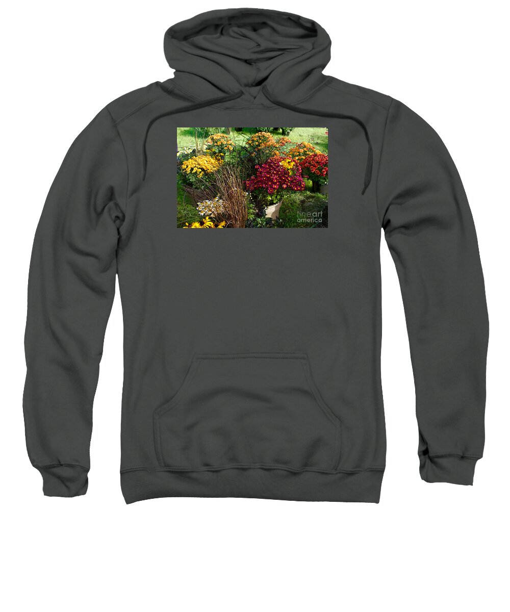 Floral Sweatshirt featuring the digital art Flowers For Sale by David Blank