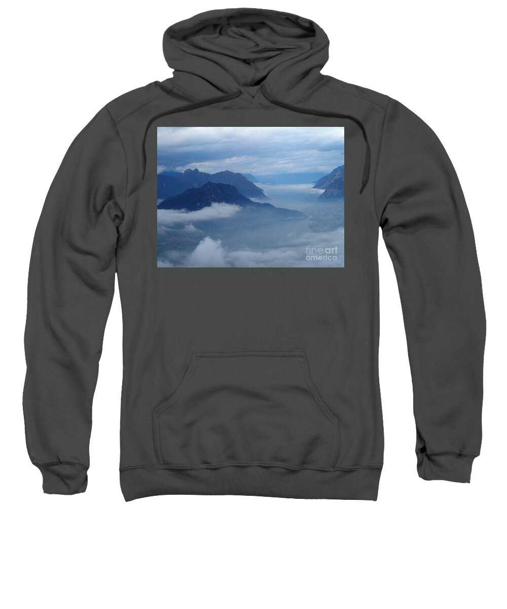 Fog Sweatshirt featuring the photograph Fog and Clouds by Riccardo Mottola