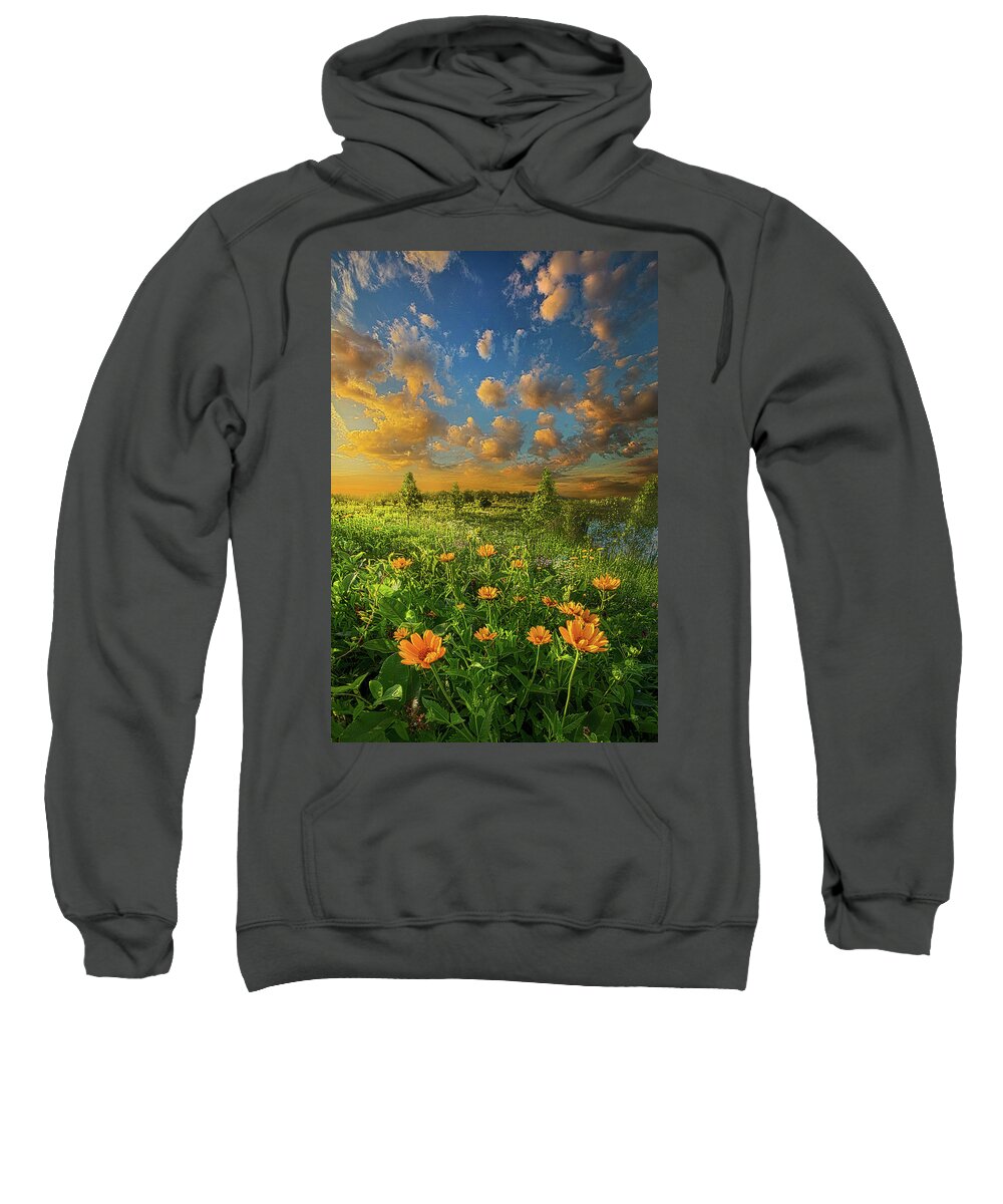 Summer Sweatshirt featuring the photograph For A Moment All The World Was Right by Phil Koch