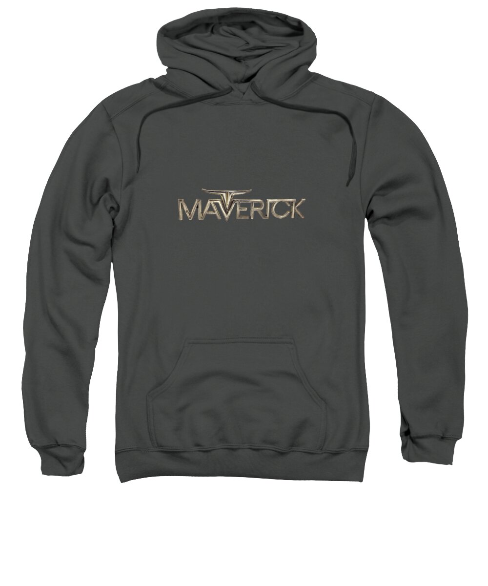 Automotive Sweatshirt featuring the photograph Ford Maverick Badge by YoPedro