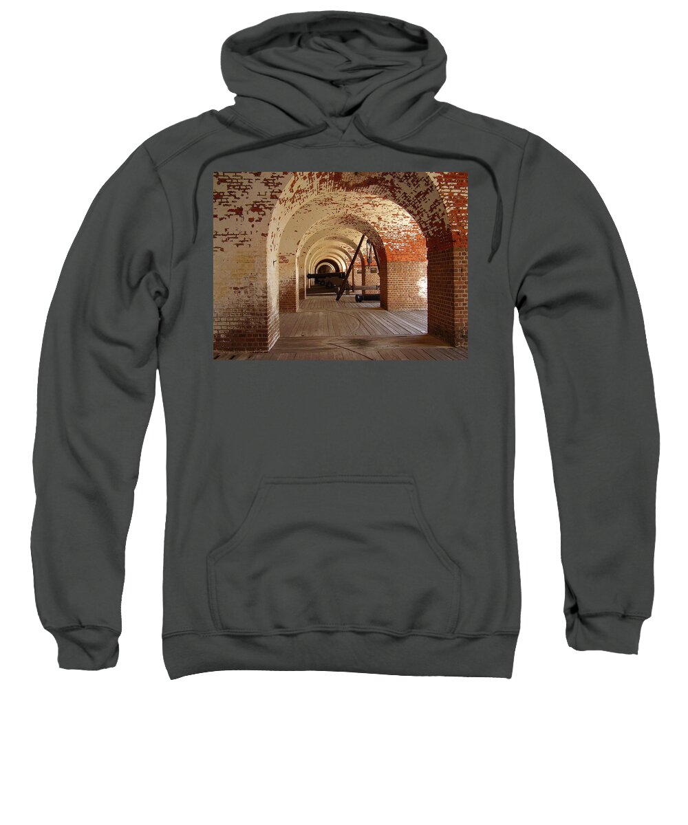 Fort Pulaski Sweatshirt featuring the photograph Fort Pulaski II by Flavia Westerwelle