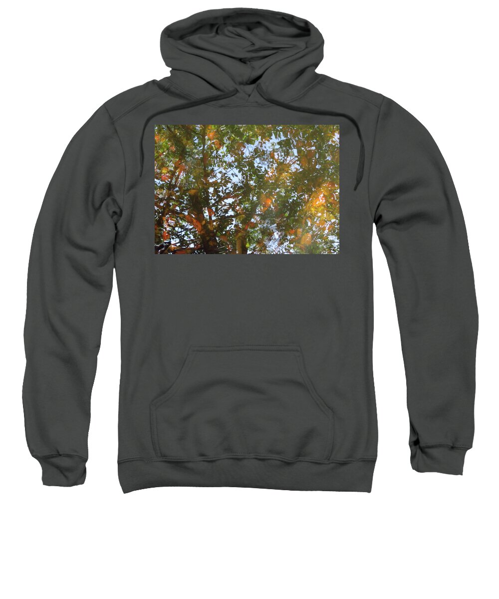 Water Sweatshirt featuring the photograph Aqueous Reflections 4 by Laura Davis