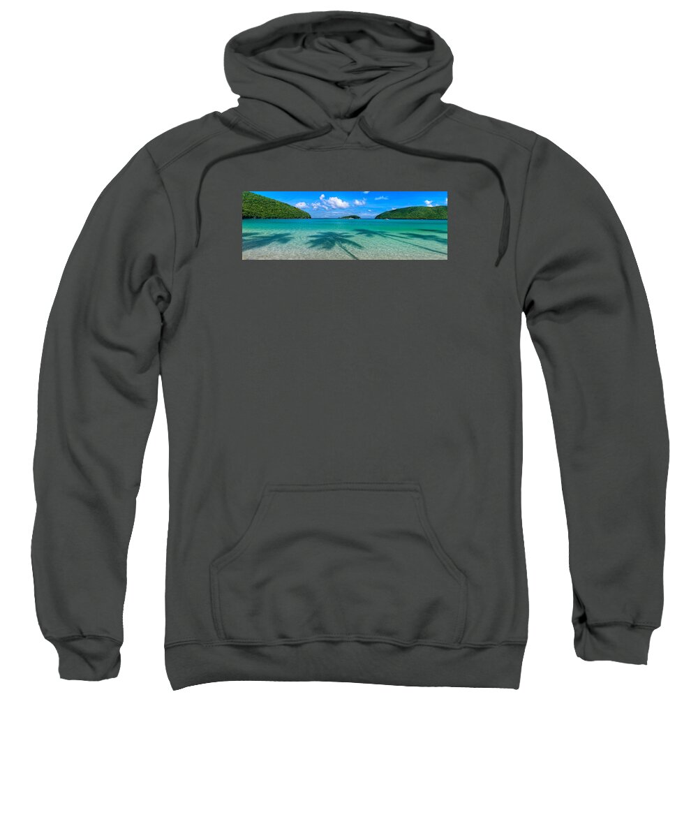 Palm Trees Sweatshirt featuring the photograph Ghost palms by Gary Felton
