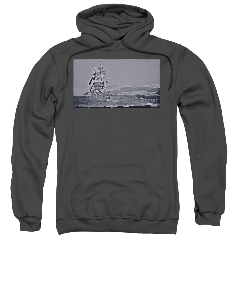 Ghost Ship Sweatshirt featuring the photograph Ghost Ship by Blair Stuart