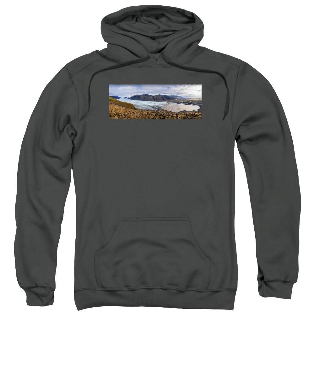 Glacier Sweatshirt featuring the photograph Glacier View by James Billings