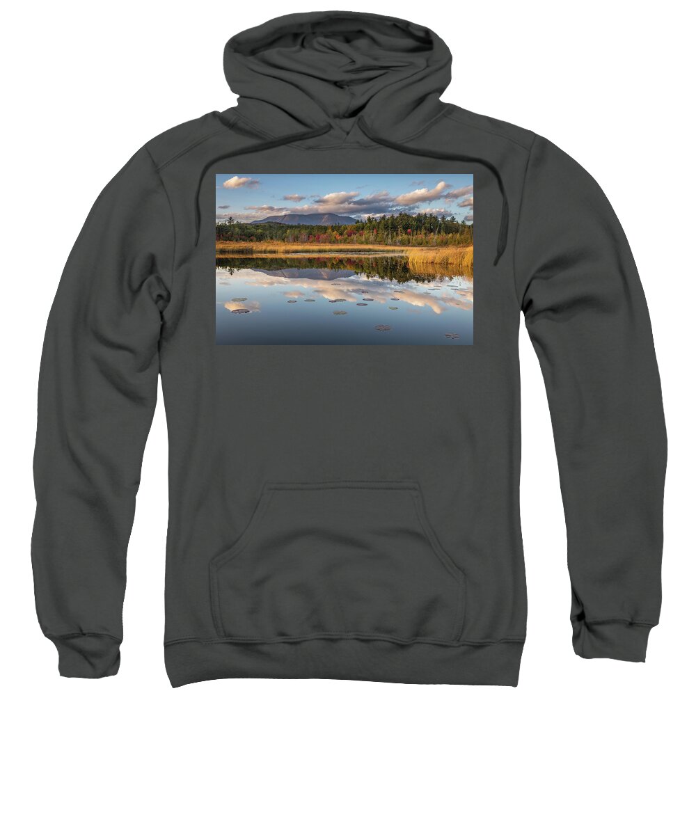 Maine Sweatshirt featuring the photograph Golden hour at Compass Pond by Colin Chase