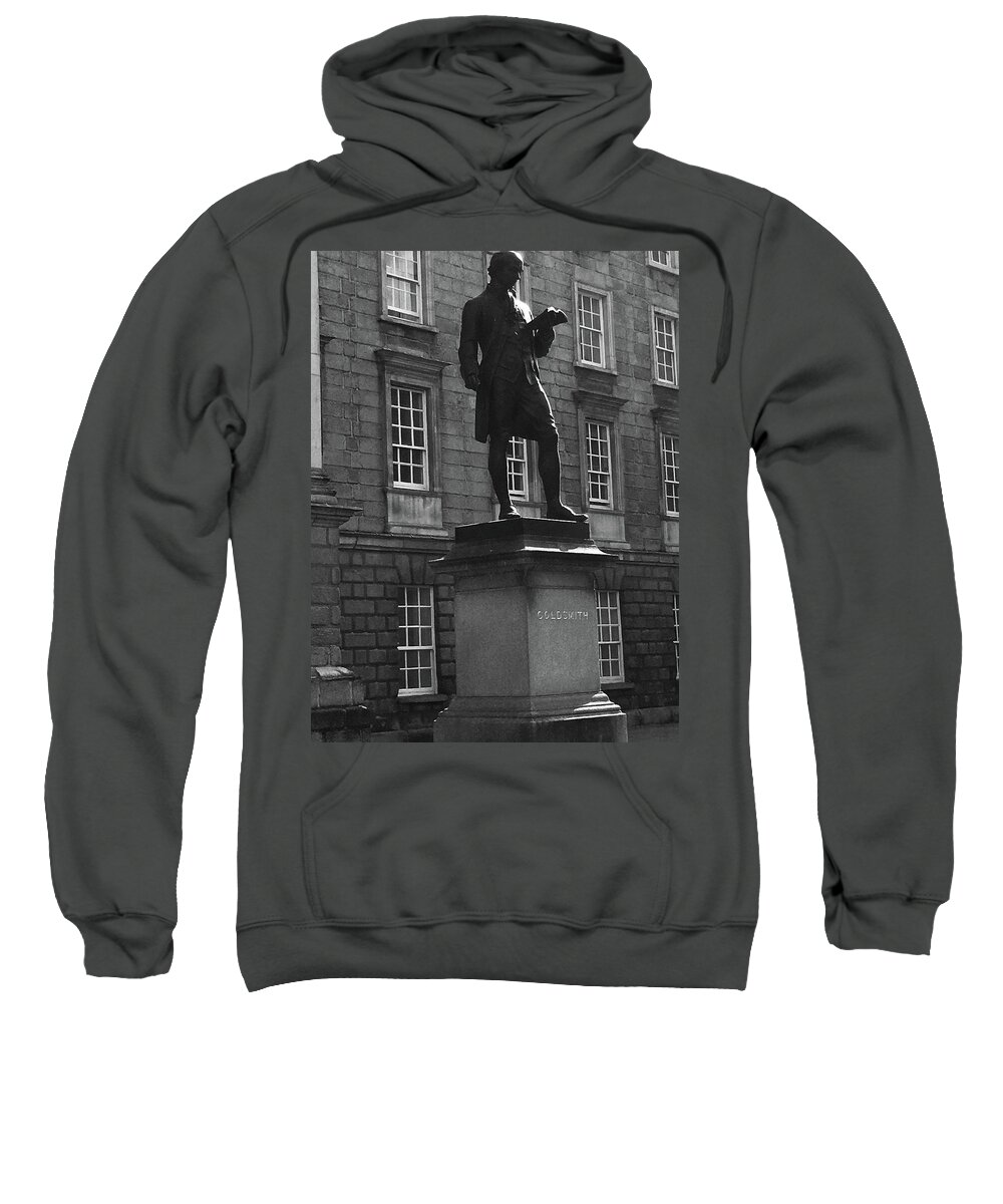 Photo Conversion To B+w Sweatshirt featuring the photograph Goldsmith at TCD,Dublin by Roger Cummiskey
