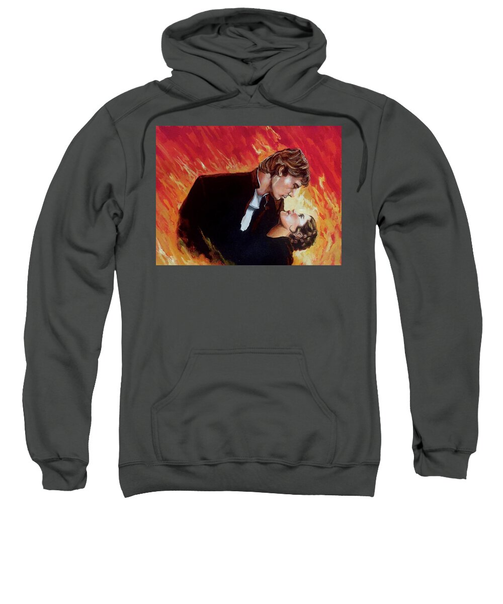 Gone With The Wind Sweatshirt featuring the painting Gone With The Millennium by Joel Tesch