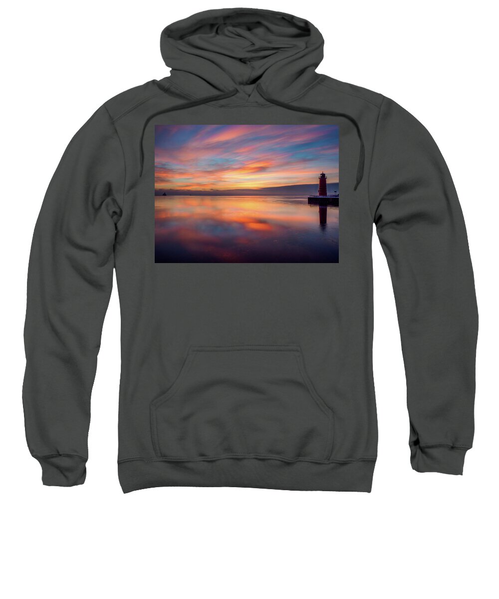 Lake Michigan Sweatshirt featuring the photograph Good Morning, Milwaukee by Kristine Hinrichs