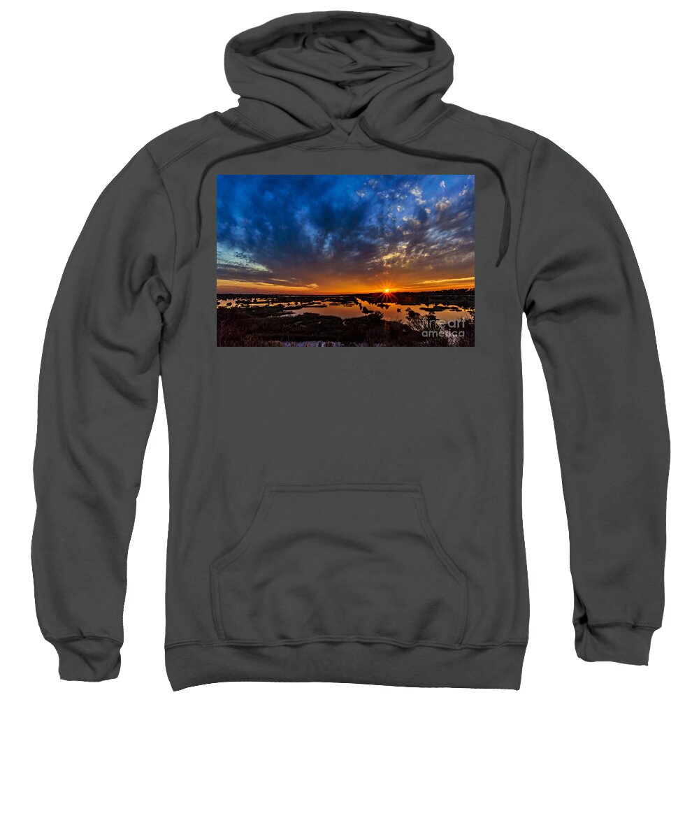 Sunrise Sweatshirt featuring the photograph Goodnight Topsail by DJA Images