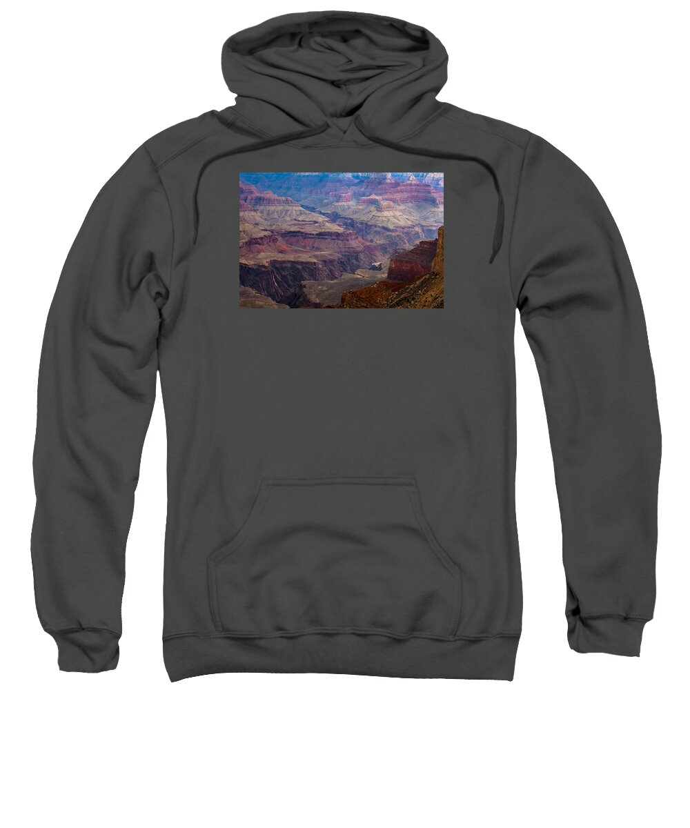 Arizona Sweatshirt featuring the photograph Gorges of the Grand Canyon by Ed Gleichman