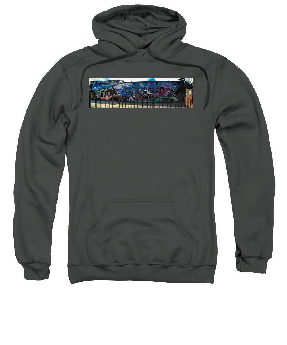 San Francisco Sweatshirt featuring the photograph Haight Ashbury Mural by Tommy Anderson