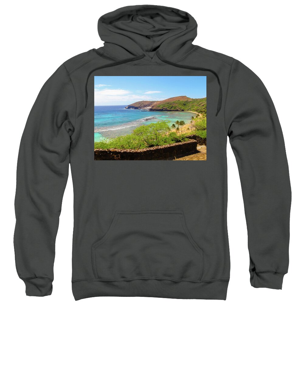 Beach Sweatshirt featuring the photograph Hanauma Bay State Park, Hawaii by Aashish Vaidya